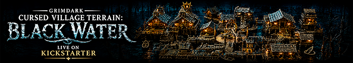 Grimdark Cursed Village Terrain: Black Water