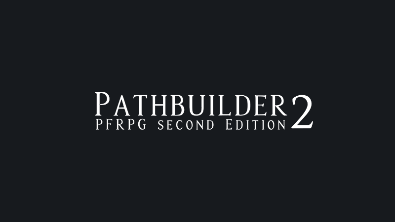 Pathbuilder 2e