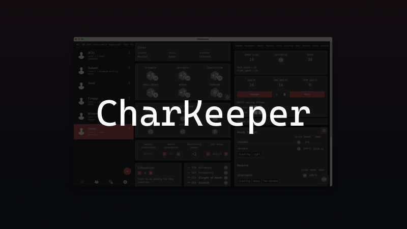 CharKeeper