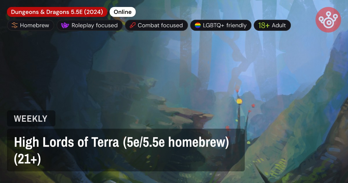 High Lords of Terra (5e/5.5e homebrew) (21+)