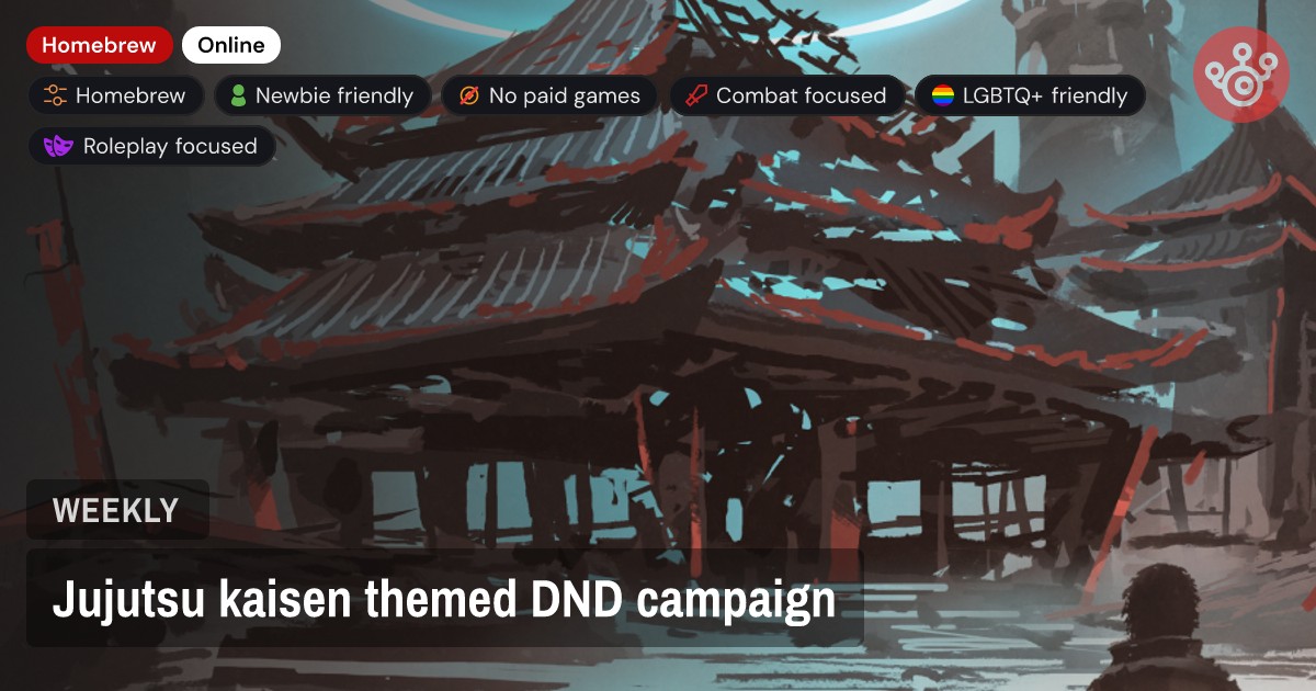 Jujutsu kaisen themed DND campaign