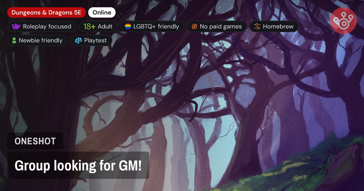 Group looking for GM!