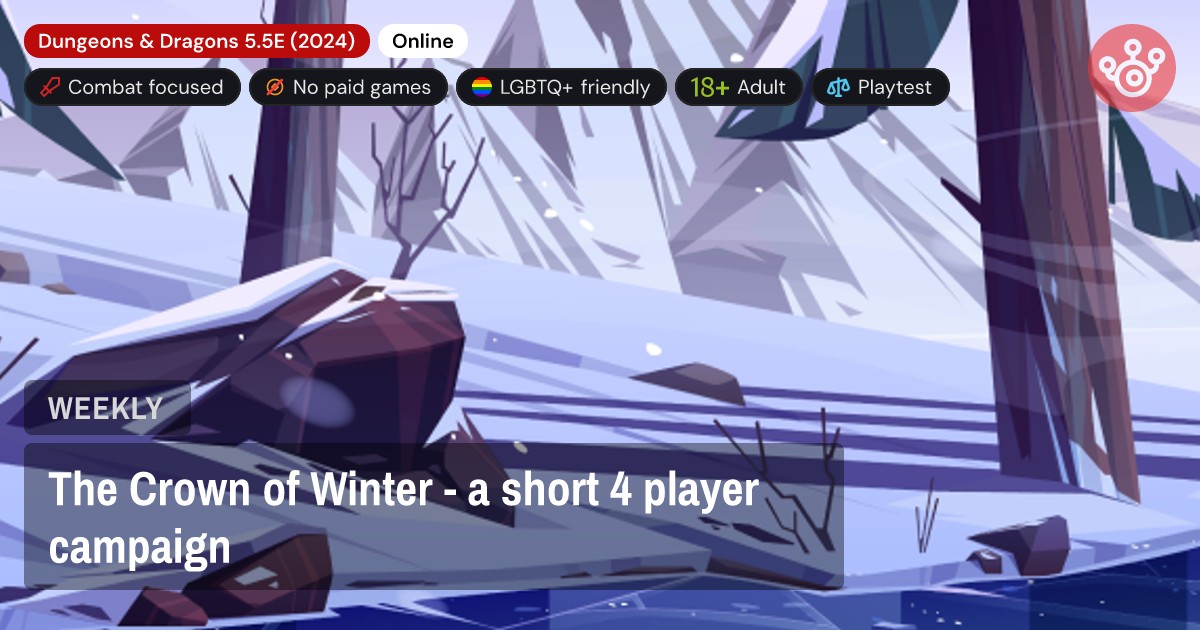 The Crown of Winter - a short 4 player campaign
