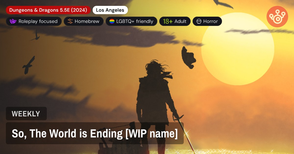 So, The World is Ending [WIP name]