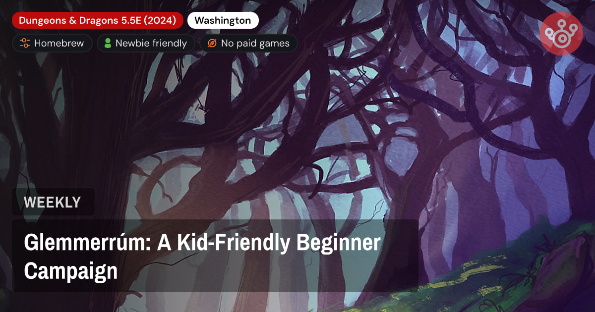 Glemmerrúm: A Kid-Friendly Beginner Campaign