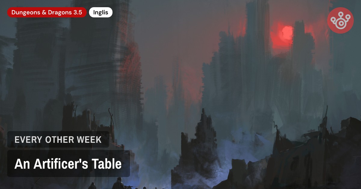 An Artificer's Table